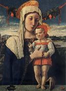 Gentile Bellini Madonna and child oil on canvas